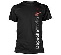 Plastic Head Camiseta Oficial Depeche Mode - Violator Side Rose - Camiseta de algodón Negro Negro Negro (L