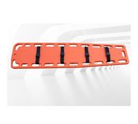 Plastic Life Board Stretcher, Orange Lightweight Spine Board Stretcher with Neck Brace & Head Bed, EMT, Ambulance & Sports Field Use(C)