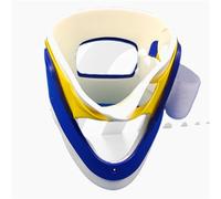 Plastic Life Board Stretcher, Orange Lightweight Spine Board Stretcher with Neck Brace & Head Bed, EMT, Ambulance & Sports Field Use(A)
