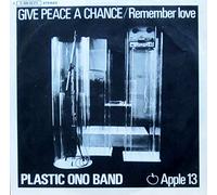 Plastic Ono Band - Plastic Ono Band / Give Peace a Chance / Remember Love / 1969 / Bildhülle / Apple Records # 1 C 006-90 373 / 90373 / Deutsche Pressung / 7 Zoll Vinyl Single-Schallplatte SP /