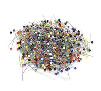 Plastic Pearl Head Pins Colorful DIY Sewing Accessories High Temperature Resistant Bright Colors 4mm 38mm 500Pcs for Garment Cutting Fabric Positioning Handicrafts