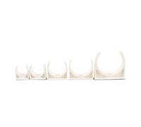 Plastic Pipe Clip,Tubing Clips,16/20/25/32/40/50mm PVC Clamp Connector Garden Irrigation Aquarium Fish Tank Watering Adapter Fixed Fittings(25mm 50pcs)