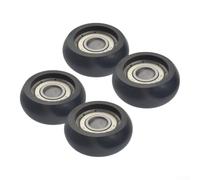 Plastic Steel Guide Wheels 32mm OD 8mm ID 4-Pack | Plastic steel build, 32x12x8mm size, para durable for gym use, long-lasting performance
