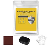 Plastic Steel Mud Iron Glue,Welding High-Strength Metal RepairAdhesive, Waterproof Heat Resistant Powerful Leak Repair SealantCanbe Used to Bond Different Materials (Black,1*Set)