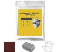 Plastic Steel Mud Iron Glue,Welding High-Strength Metal RepairAdhesive, Waterproof Heat Resistant Powerful Leak Repair SealantCanbe Used to Bond Different Materials (Grey,1*Set)