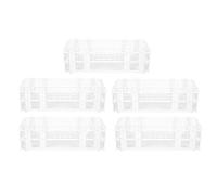Plastic Test Tube Rack 90 Holes | 13mm Tube Holder for Laboratory/Science Class/Home Use | 5 - Pack Robust ABS Rack Set