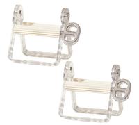 Plastic Tube Squeezer Roller with Stable Base and Smooth Knob-Efficient Tube Wringer for Toothpaste,Paint,Cream & Hair Color-Easy-Squeeze Tool for Home and DIY Use (2PCS,White)