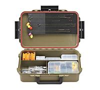 Plastica Panaro Cassetta Pesca A Tenuta Stagna MAX Capture004 para Transportar, Proteger y organizar el Equipo, Verde, Dimensioni Esterne 350 x 230 x H86 mm