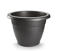 PlasticForte Maceta XL de color antracita, tamaño 45 cm, diseño moderno y elegante, perfecta para plantas de interior y exterior, dimensiones: 48 x 48 x 40 cm