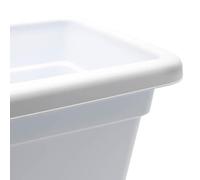 PlasticForte Macetero de jardín Blanco de 60 cm - Mejora Tus arreglos botánicos