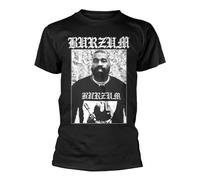 Plastichead Burzum - Camiseta con logotipo de banda metálica negra, talla XXL, Negro