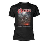 Plastichead Camiseta Saxon Hell Fire and Damnation
