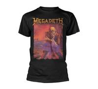 PlasticHead - Megadeth Unisex Adulto Negro XL Algodón Manga Corta Camiseta, multicolor, XL