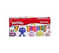 Plasticine Mega-Recarga - 16 colores de plastilina con herramientas e instrucciones - Reutilizable y sin endurecer para jugar creativamente a partir de 5 años