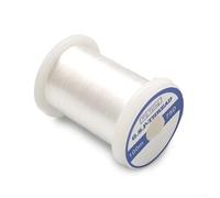 Plástico 75D Mosca Tying Thread 100 metros Bobina para uso en tradicional y moderno desarrollo de patrones de pesca con mosca (blanco)
