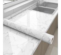 Plástico adhesivo de mármol, papel de contacto for cocina, revestimiento de encimera de papel tapiz, azulejos de pared for pelar y pegar, rollo de Pvc impermeable(Style 12,60cm*5m)