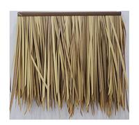 Plástico Artificial Falsa Paja Simulación Techo De Paja Antiguo Azulejo Fake Thatch PE Plástico A Prueba De Fuego Decoración Nongjia Casa De Madera Hecha Por El Hombre Para El Techo De Hierba(Yellow b