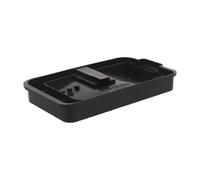 Plástico Bandeja de Agua Negra para Compresor de Refrigerador | Bandeja Nevera Ajustable, Soporte de Evaporación y Prevención de Fugas, Repuesto para Mini Nevera y Reparación