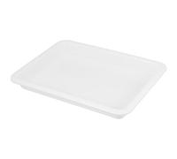 Plástico Bandeja de Laboratorio Cuadrada Blanco para Herramientas | Uso en Laboratorio y Preparación de Muestras, Resistente a Corrosivos, Protección de Mesa, Portátil