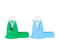 Plástico Bebedero Automático 2 Piezas 60ml, para Hámster | Uso para Hámsteres y Chinchillas, Fácil de Limpiar, Color Azul, Diseño que No se Deforma