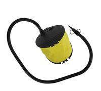 Plástico Bomba de Pie de Fuelle 3 Adaptadores Amarilla | Inflado y Desinflado en Dos Cámaras, Uso para Camping y Playa, Ligera Montaje Rápido Color Aleatorio