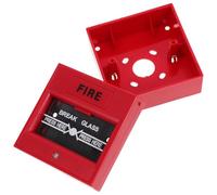 Plástico Botón de Alarma contra Incendios para Seguridad Rojo | Activación Manual Rápida, Instalación Sencilla, para Sistemas Industriales y Personal de Mantenimiento