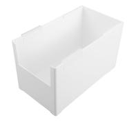 Plástico Caja Extensible de Almacenamiento Blanco para Baño y Esquina