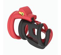 PláStico CláSico Fitness Interior Rojo, Negro Y Negro Jaula De PáJaros Lavable Multifuncional, con Cuatro Anillos Y Una Llave - D10 - ES