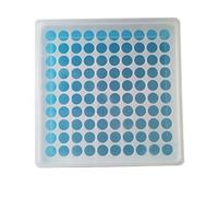 Plástico cuadrado 100 posiciones Laboratorio 0.5ml/1.2ml/1.5ml/2ml Caja de tubo centrífuga caja de la caja, polipropileno, autoclave
