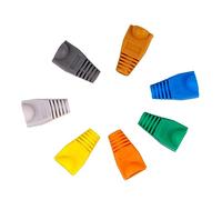 Plástico Cubierta 100 de Cable para Rj45 de Conector Piezas de Red | Protección para Cabezal 8p8c, Evita Dobleces y Roturas, Identificación por Color, Uso en Ethernet Varios estilos