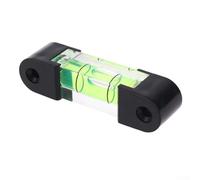 Plástico de nivel largo con vial de alta burbuja, cuenta horizontal de una sola línea, 68 x 16,3 x 18 mm, para bricolaje, construcción y carpintería (B)