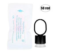 Plástico Desechables Para Tinta De Tatuaje, Tazas Desechables Del Anillo De La Tinta Del Tatuaje De Con Maquillaje Permanente Del Tenedor Del Pigmento De La Esponja(Negro-01)