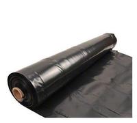 Plástico film invernadero polietileno para huerto invernaderos obra jardín VENTA POR METROS [Ancho 3m - Negro Opaco]