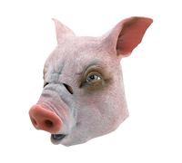 Plástico Máscara de Cerdo Animal de Granja Nena Hombre Accesorio para Disfraz