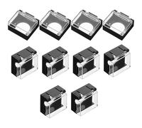 Plástico Negro Protector de Botón Pulsador, 10 Piezas, Apertura 16mm | Equipos Industriales y Automatización, Evita Activación Accidental y Entrada de Residuos, Prolonga Vida Útil