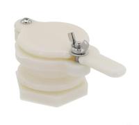 Plástico para apicultura válvula de compuerta extractor accesorio para cosecha de miel - Válvula de grifo compacta de 12 cm con diámetro interior de 5,6 cm, equipo de colmena blanca