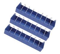 Plástico PP, Comedero Colgante para Pájaros 3 Piezas, Azul | Reutilizable y Lavable, Anti Derrames, para Jaula y Aviario, Apto para Pinzones y Conejos