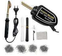 Plástico Soldadura Máquina Grapadora caliente de 200/1000 piezas, herramienta de reparación de plástico para reparar grietas en parachoques de coche.(1000Pcs iron Kit2)