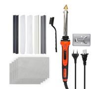 Plástico Soldadura Máquina Kit de pistola para soldar reparación parachoques coche, herramienta planchado con control temperatura, 50W/100W, soldadura plástico(Kit2)