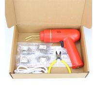Plástico Soldadura Máquina Kit de soldador de plástico inalámbrico de 200 W/100 W, grapadora caliente de 4 tipos, pistola de soldadura de plástico recargable por USB(200W Red (1000Pcs))