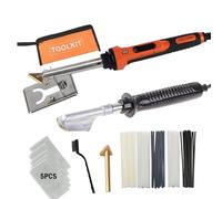 Plástico Soldadura Máquina Kit de soldadura plástico para reparación parachoques coche, herramienta planchado cuero, alisado, cinturón, varilla PP(C)