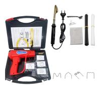 Plástico Soldadura Máquina Máquina de soldadura de plástico con grapadora caliente, kit de reparación de parachoques, soldador para reparación de plástico(Red1 Kit 2)