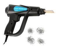 Plástico Soldadura Máquina Máquina soldadora de plástico con grapadora caliente de 70 W, kit de reparación de parachoques de coche, 4 tipos de grapas, soldadora