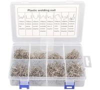 Plástico Soldadura Máquina Pistola de soldar plástico 70W, Kit grapadora caliente para reparación parachoques coche, soldador, pistola calor(800Pcs Nails -No gun)