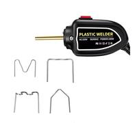 Plástico Soldadura Máquina Soldadora de plástico, grapadora en caliente, reparación de grapas, reparación de parachoques de coche, herramientas de soldadura(Black)