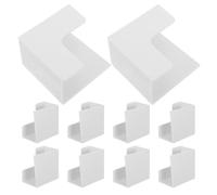 Plástico Soporte de Pared Blanco 10 Piezas Adhesivo | Montaje sin Taladro, Reduce Desorden Suelo, para Paredes Pintadas y Básculas Digitales