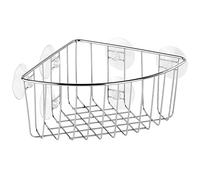 Tatay Cestillo rinconero metálico con ventosas, 100% Inoxidable. Se Puede también Fijar con Tornillos