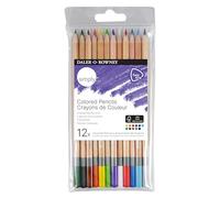 Plásticos y Ceras marca Daler-Rowney modelo Daler Rowney Simply Pack de 12 Lapices de Colores Redondos - Facil de Afilar - Para Estudiantes y Uso Domestico - Colores Surtidos