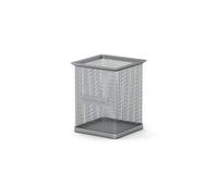 Plásticos y Ceras marca ERICHKRAUSE modelo Erichkrause Portalapices Cuadrado Compass Classic - Organizacion Comoda en El Escritorio - Material Calado Ligero - Color Plata
