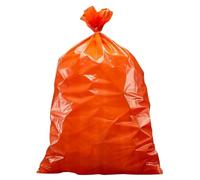 Plasticplace Bolsas de basura de 32 a 33 galones │ 1.2 mil │ Forro naranja para cubos de basura │ 33 x 39 pulgadas (100 unidades)